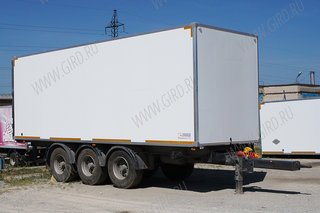 Изотермические фургоны на шасси прицеп-тандемов ГИРД 8753D