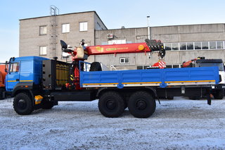 Бортовой автомобиль на базе Урал 4320 (метан) с КМУ ИТ-150