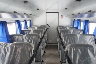 Вахтовый автобус 58498Е "Берлога" КамАЗ 43118 на 22 места с грузовым отсеком