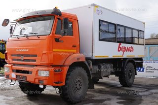Вахтовый автобус "Берлога" КамАЗ 43502-3036-45 (22 места)