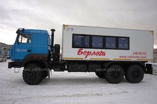 Вахтовый автобус Урал 4320-4972-80М, 18 мест, с багажным отсеком
