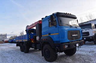 Бортовой автомобиль на базе Урал 4320 (метан) с КМУ IM-150