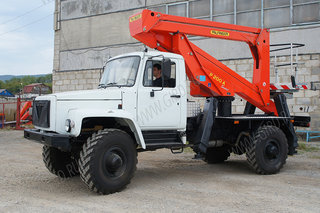 Автогидроподъемник ГАЗ 33081 с Palfinger P200A»