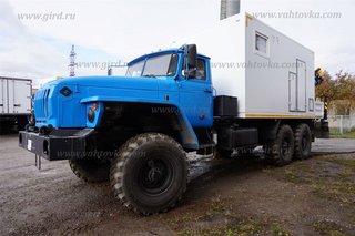 АРОК Урал 4320 с КМУ ИМ-95 и маслораздаточным оборудованием