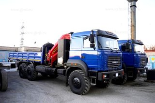 Бортовой автомобиль на шасси Урал 4320 (метан) с КМУ ИМ-150N