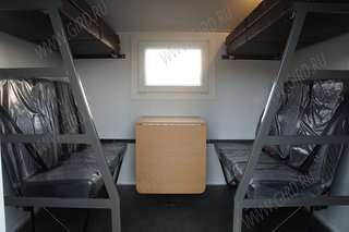 АРОК Камаз 43118 с КМУ ИМ-95. Отсек для перевозки людей с сиденьями и съемными рундуками 
