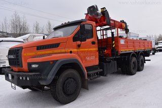 Бортовой автомобиль с КМУ Инман ИТ-150 на шасси Урал 73945