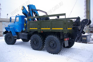 Эвакуатор Урал 4320 с КМУ ИМ-95
