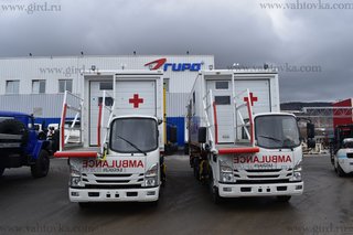 Амбулифт на шасси Isuzu NQR 90 (полукабинка)