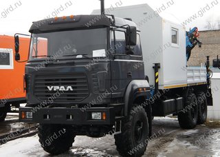 ГПА Урал 4320 с КМУ ИМ-180 и комплектом дополнительных опор