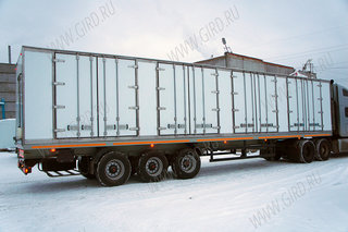 Изотермический фургон на шасси полуприцепа НЕФАЗ-93341-10-08