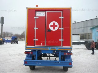 Прицеп фургон для перевозки медицинского оборудования