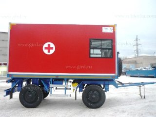 Прицеп фургон для перевозки медицинского оборудования