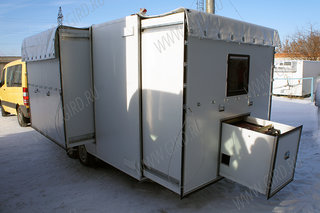 Cборный изотермический фургон на шасси прицепа Knott