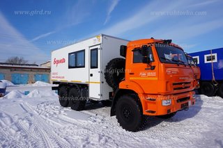 Вахтовый автобус "Берлога" КамАЗ 43118, 10 мест, с грузовым отсеком