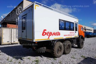 Автобус вахтовый "Берлога" КамАЗ 43114 с жилым отсеком (14 мест)
