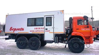 Вахтовый автобус "Берлога"  КамАЗ 43118-3027-50 (14 мест) с грузовым отсеком