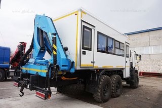 Вахтовый автобус КамАЗ с КМУ ИМ-150