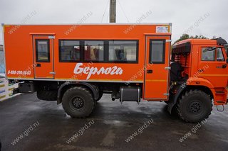 Автобус вахтовый КамАЗ 43502-0003036-45, 18 мест с грузовым отсеком