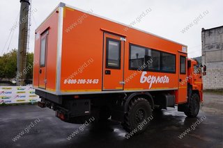 Автобус вахтовый КамАЗ 43502-0003036-45, 18 мест с грузовым отсеком