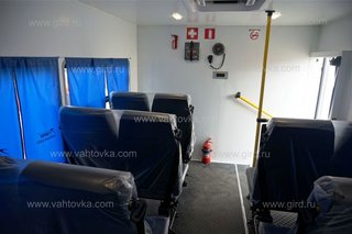 Автобус вахтовый КамАЗ 43502-45 (14 мест) с грузовой платформой
