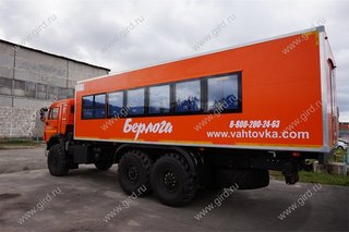 Автобус вахтовый "Берлога" на шасси КамАЗ 43118, 32 места