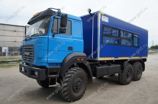 Вахтовый автобус Урал 4320-4151-81М (14 мест) с грузовым отсеком
