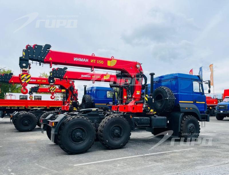 3 тягача с КМУ ИТ 150 на шасси УРАЛ 44202