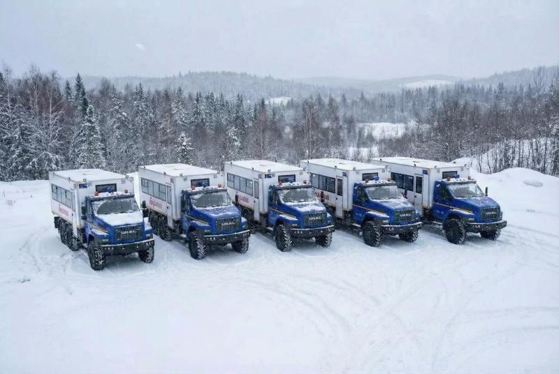 5 вахтовых автобусов БЕРЛОГА  на шасси УРАЛ NEXT