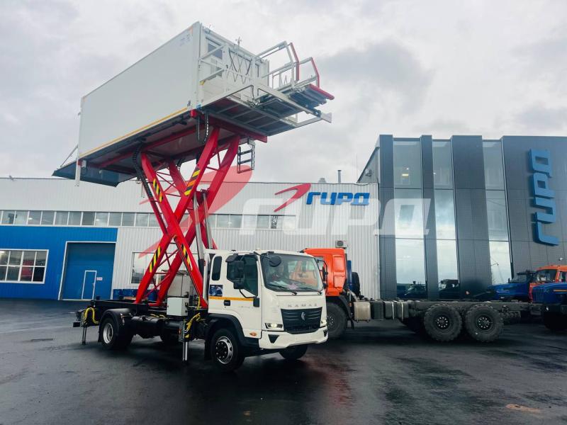 Первый автолифт на шасси КАМАЗ КОМПАС 12 