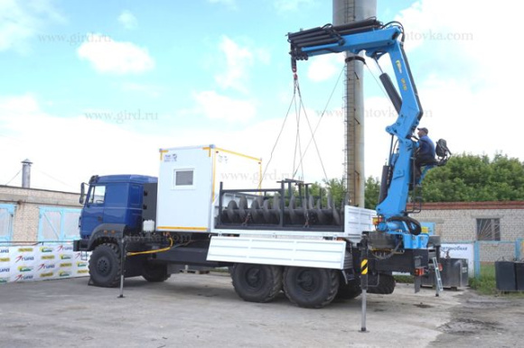 МКМ на шасси Урал 4320 (метан) с КМУ ИМ-240-04 5