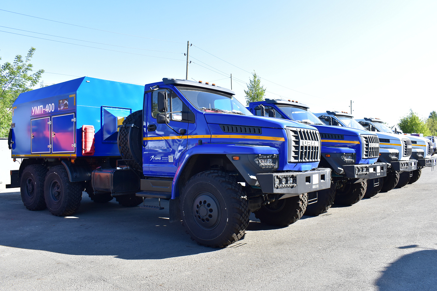 4 единицы УМП-400 на шасси УРАЛ NEXT заказчику завода ГИРД на Чукотку 