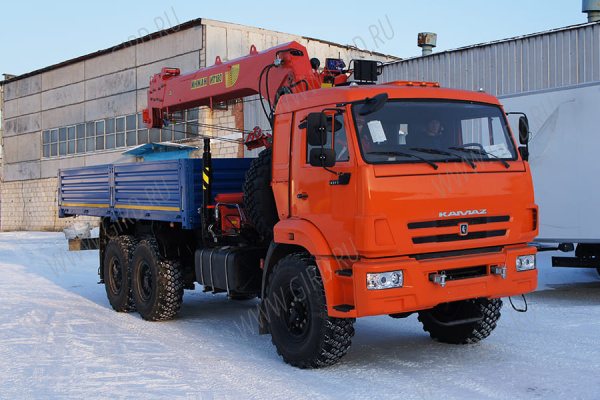 Бортовой автомобиль Камаз 43118 с КМУ ИТ-180 (тросовый) 1