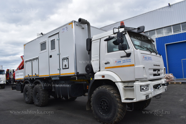 Маслораздаточная станция с КМУ ИМ-95 на базе КамАЗ 43118-3027-48 Маслораздаточная станция с КМУ ИМ-95 на базе КамАЗ 43118-3027-48