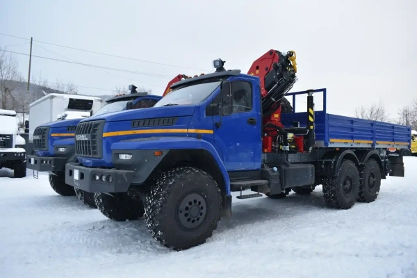 Бортовой автомобиль с КМУ ИМ 240 N на шасси Урал NEXT 4320- 6958