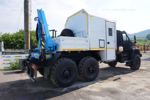 ГПА на шасси Урал Next (метан) с КМУ ИМ-50 13