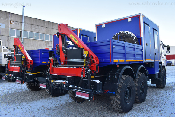 Вахтовый автобус КамАЗ 43118, 8 мест, с КМУ РК 4200А 7