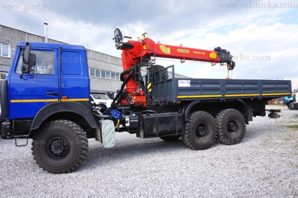 Бортовой автомобиль на шасси МАЗ с КМУ ИТ-150 3