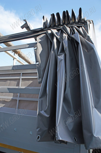 Hino 300 тент с раздвижной крышей 6