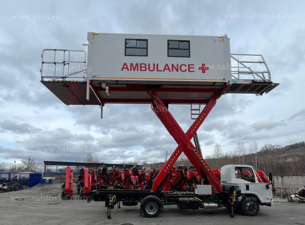 Амбулифт на шасси Isuzu NQR 90 (полукабинка) 1