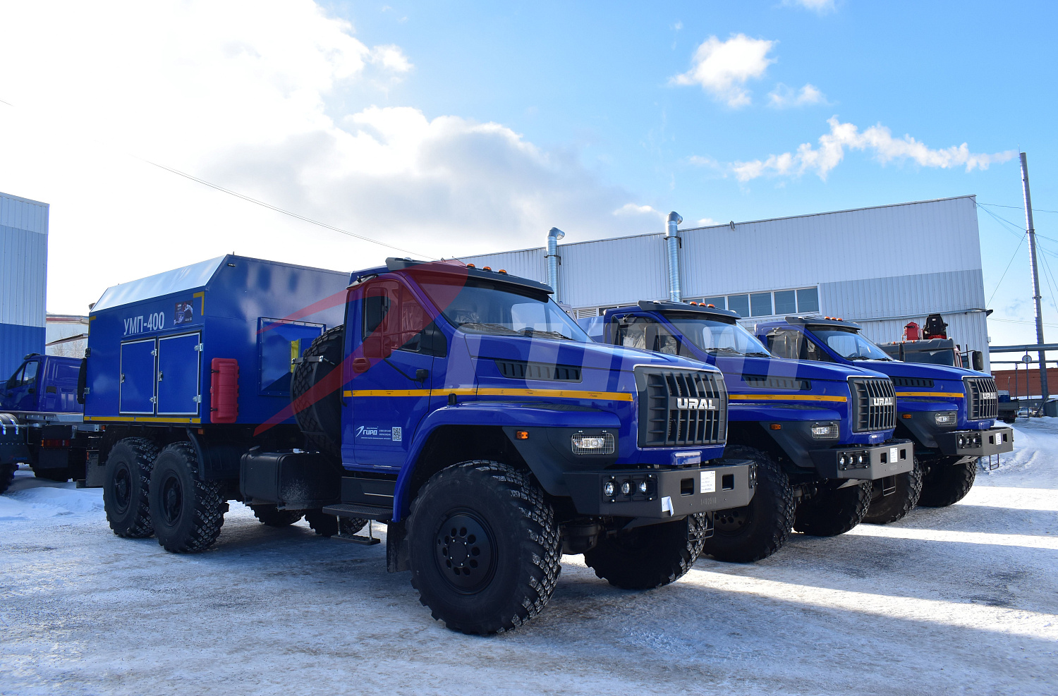 4 автомобиля УМП 400 на шасси УРАЛ NEXT были отгружены заказчику завода ГИРД 
