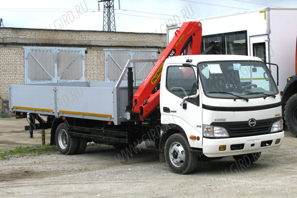 Hino 300 c манипулятором КМУ Palfinger 8500 3