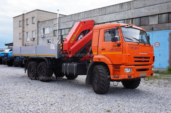 Бортовой автомобиль КамАЗ 43118 с КМУ ИМ-320 1