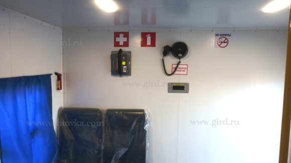 Вахтовый автобус Урал 4320-1112-73, 16 мест, грузовая платформа 12