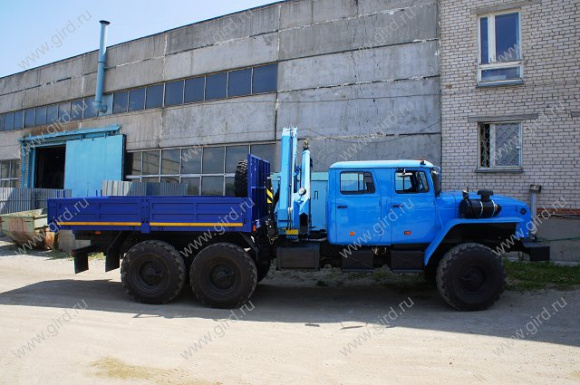 Урал 4320-1912-60 со сдвоенной кабиной и КМУ ИМ-150 2