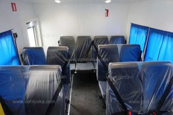 Автобус вахтовый КамАЗ 43502 с грузовой платформой 6