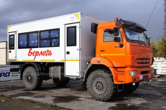 Вахтовый автобус "Берлога" на шасси КамАЗ 43502 2