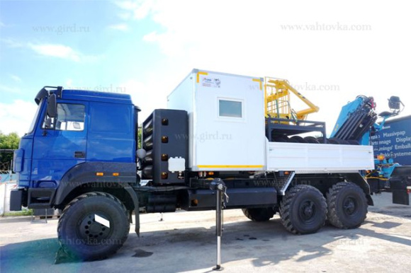 МКМ на шасси Урал 4320 (метан) с КМУ ИМ-240-04 2