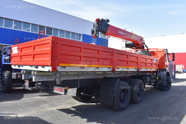 Бортовой автомобиль на шасси Урал С35510 с КМУ ИТ-150 4