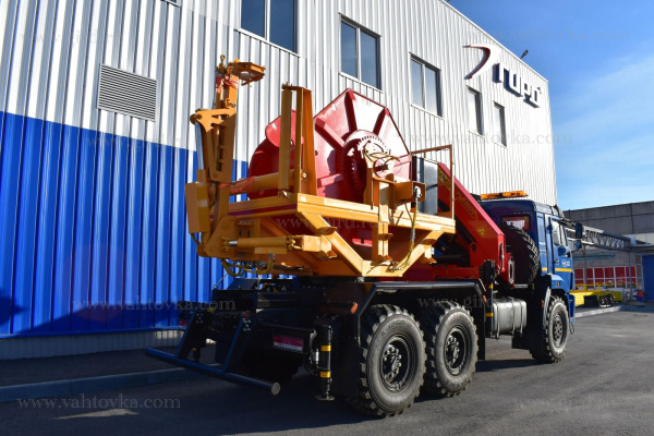 Кабелеукладчик на шасси Камаз 43118-3012-48 (А5) с КМУ PALFINGER 2